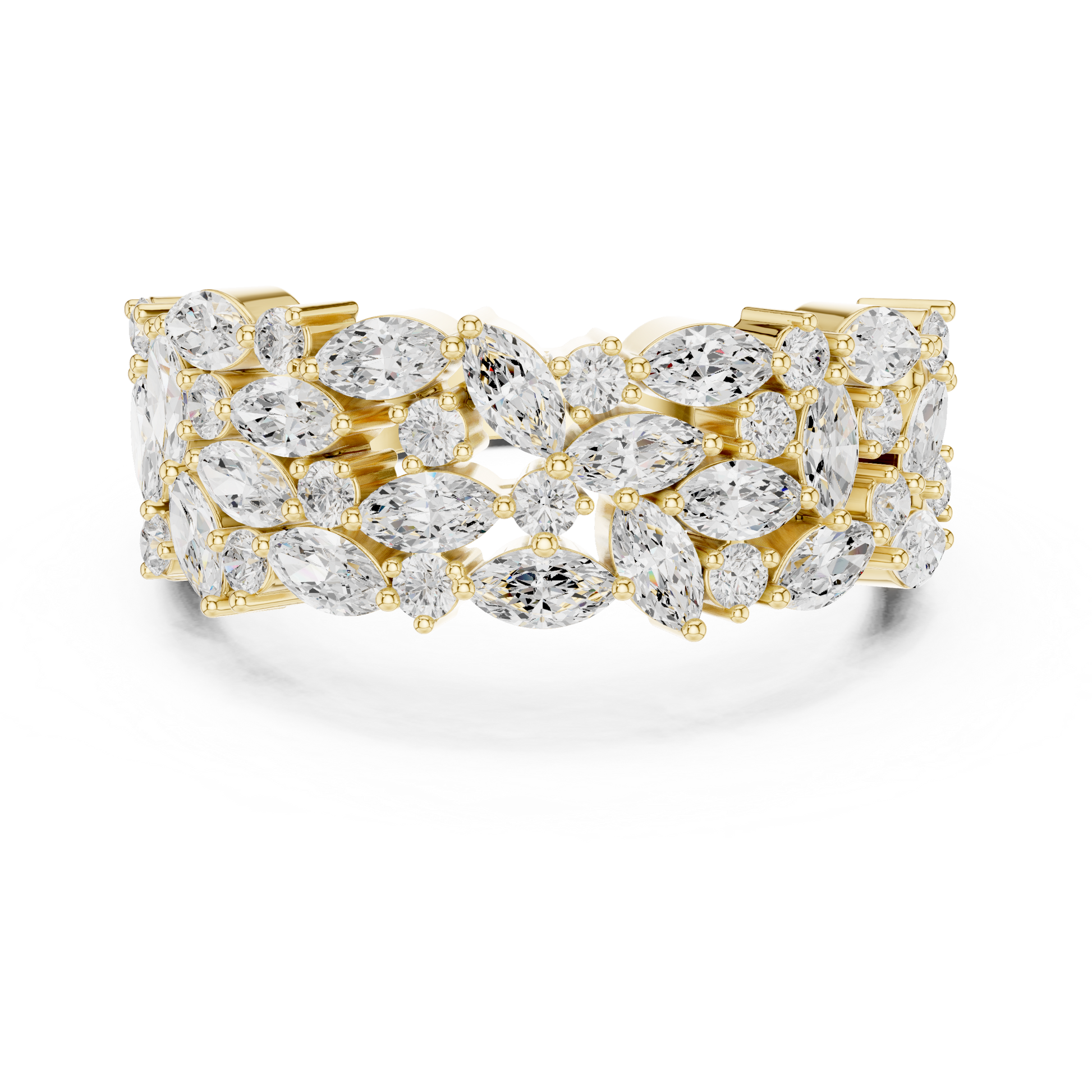 Mixed Shape Lab Grown Diamond Halo Ring