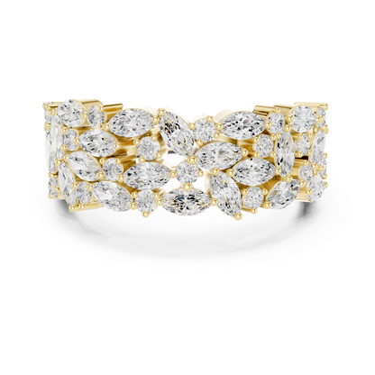 Mixed Shape Lab Grown Diamond Halo Ring
