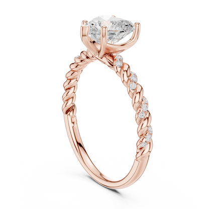 Mixed Shape Lab Grown Diamond Side Stone Ring