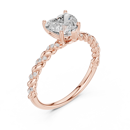 Mixed Shape Lab Grown Diamond Side Stone Ring