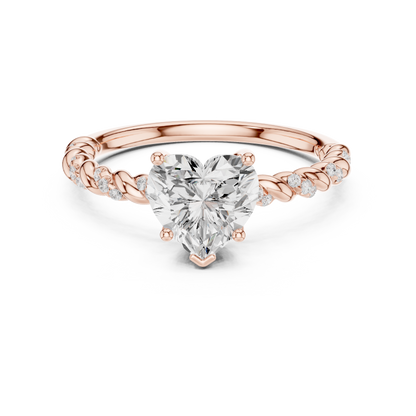 Mixed Shape Lab Grown Diamond Side Stone Ring