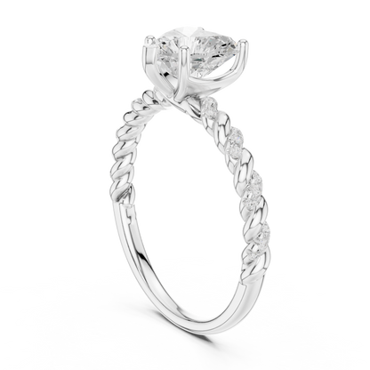 Mixed Shape Lab Grown Diamond Side Stone Ring