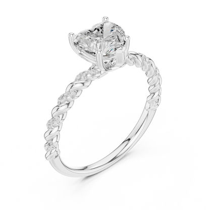 Mixed Shape Lab Grown Diamond Side Stone Ring
