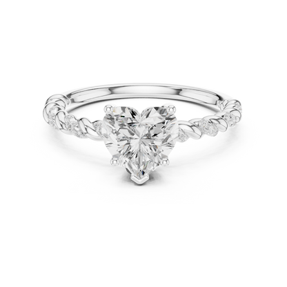 Mixed Shape Lab Grown Diamond Side Stone Ring