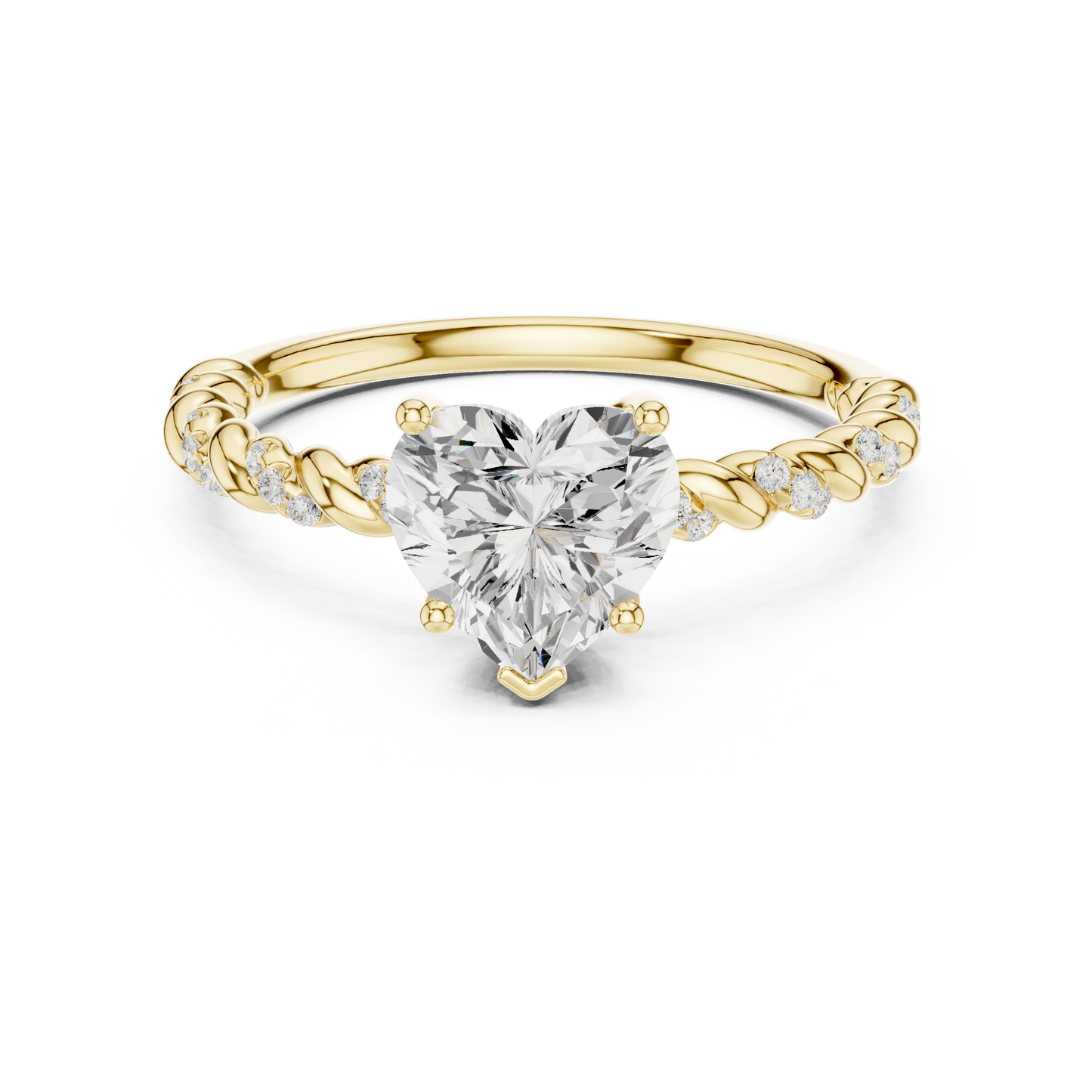 Mixed Shape Lab Grown Diamond Side Stone Ring