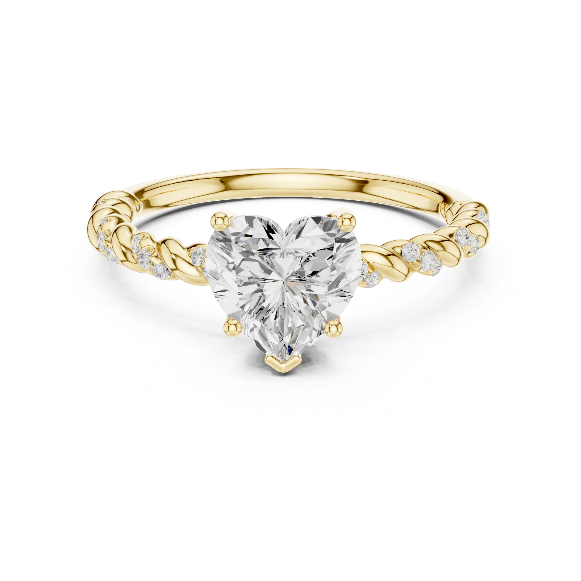 Mixed Shape Lab Grown Diamond Side Stone Ring
