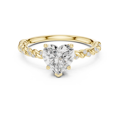 Mixed Shape Lab Grown Diamond Side Stone Ring