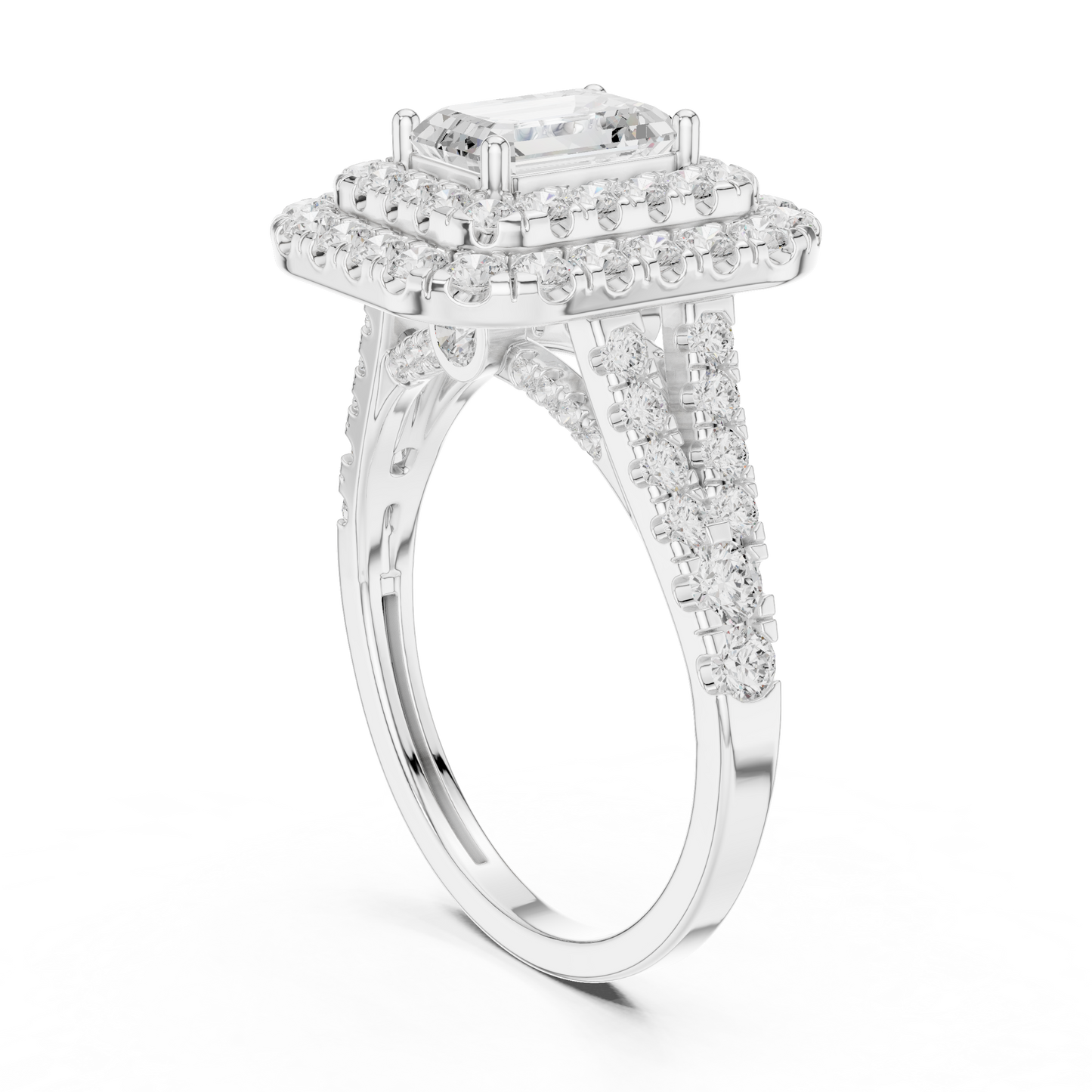 Mixed Shape Lab Grown Diamond Halo Ring