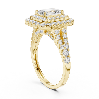 Mixed Shape Lab Grown Diamond Halo Ring