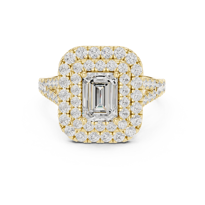 Mixed Shape Lab Grown Diamond Halo Ring