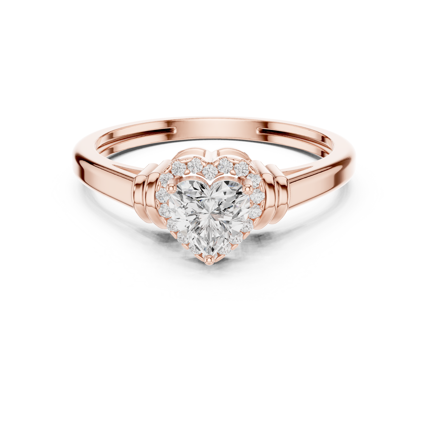 Round Halo Lab Grown Diamond Ring