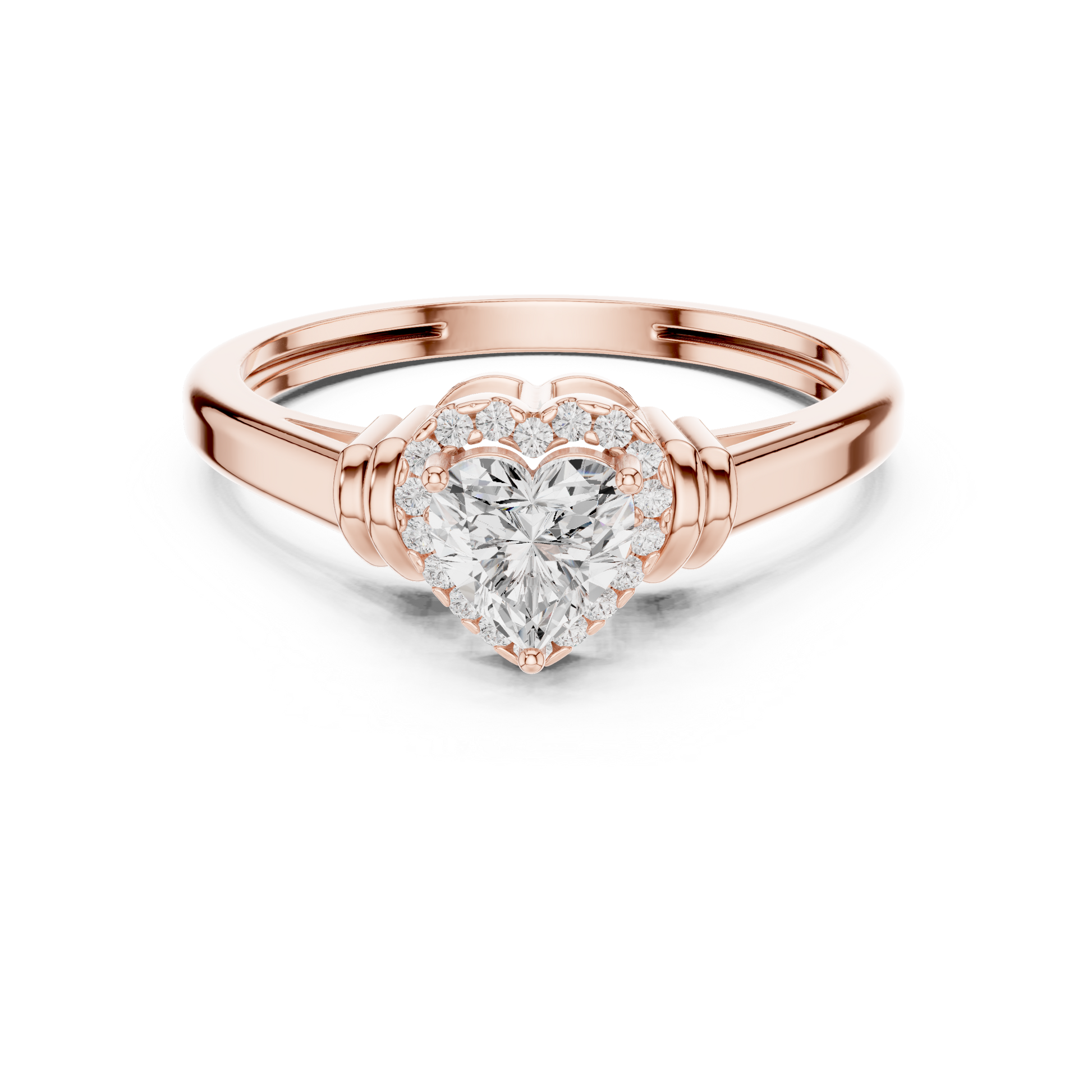 Round Halo Lab Grown Diamond Ring