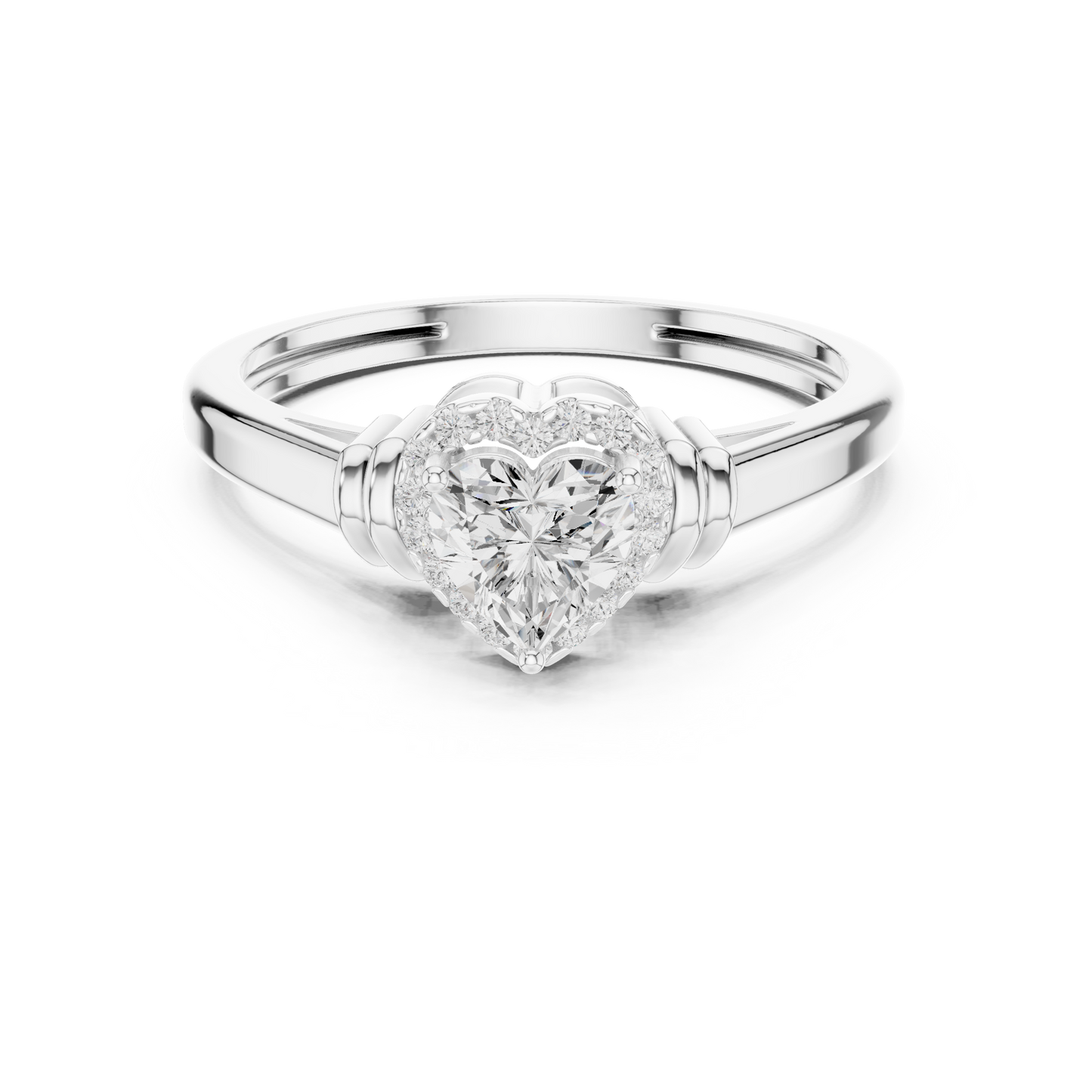 Round Halo Lab Grown Diamond Ring