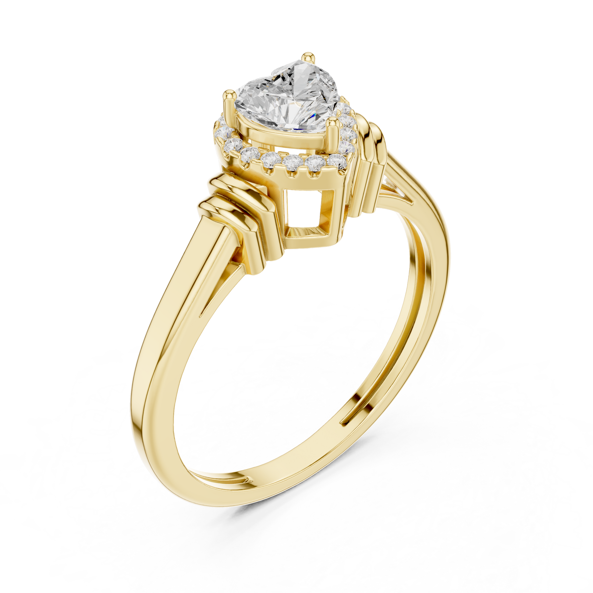 Round Halo Lab Grown Diamond Ring