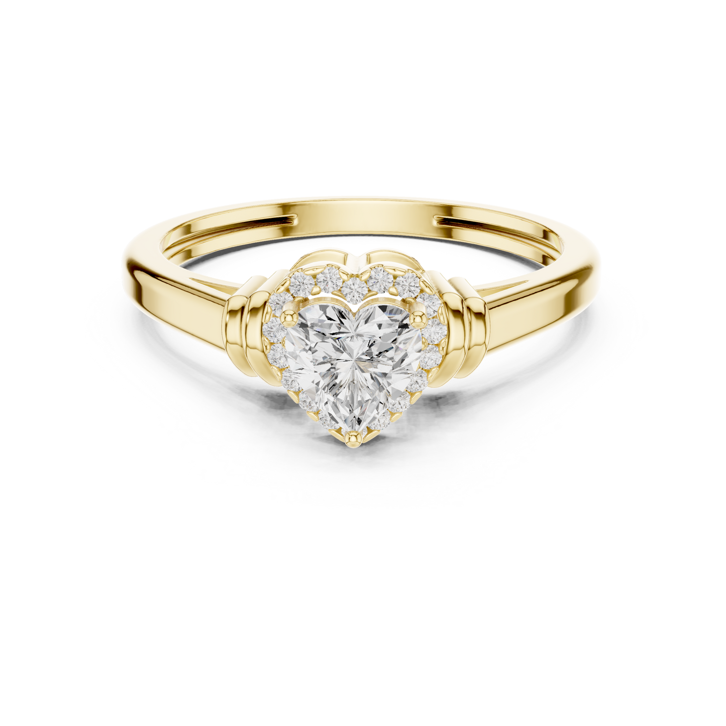 Round Halo Lab Grown Diamond Ring