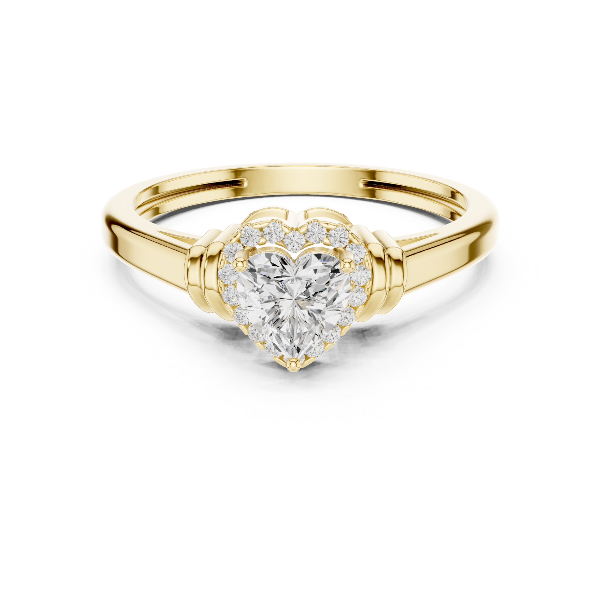 Round Halo Lab Grown Diamond Ring