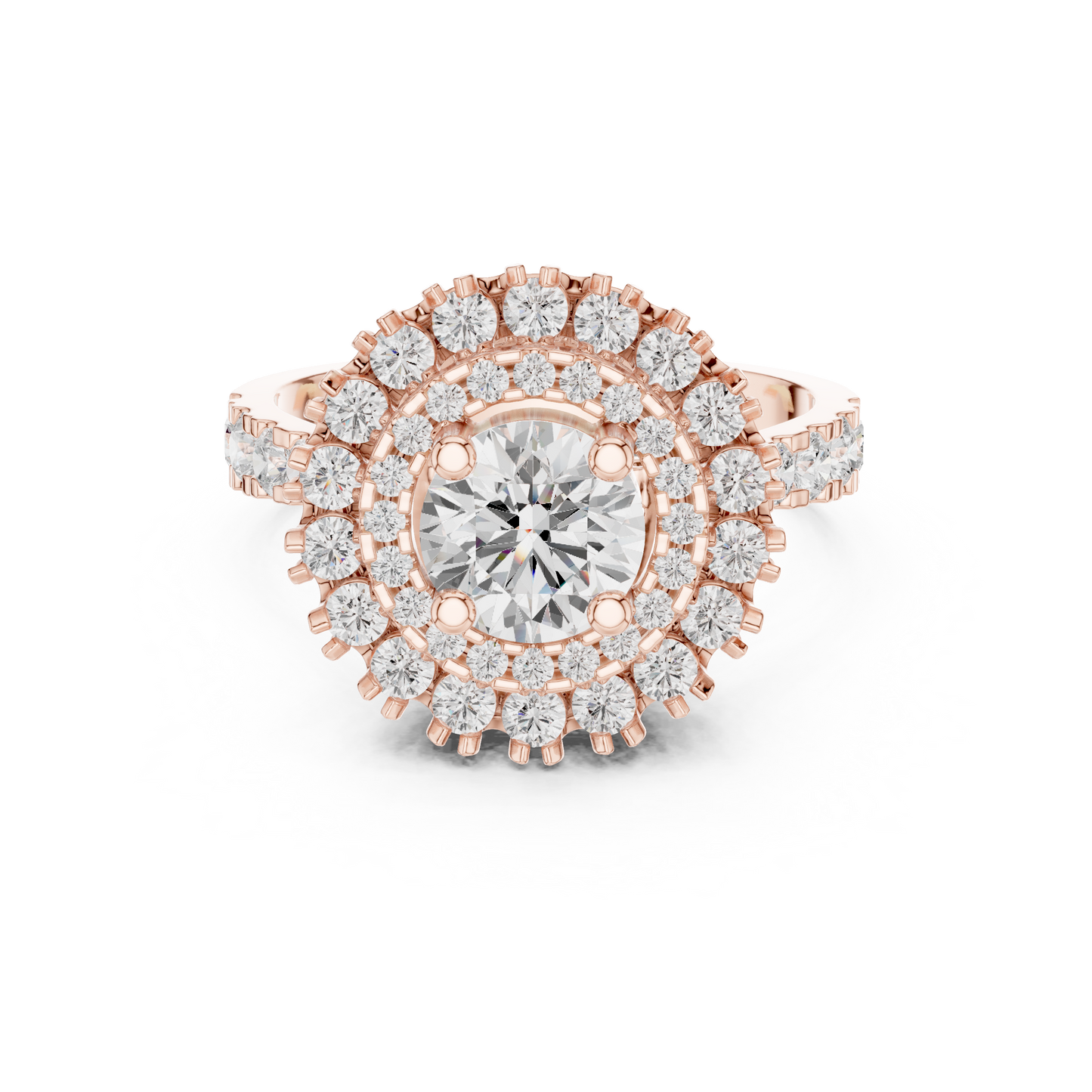 Mixed Shape Lab Grown Diamond Halo Ring