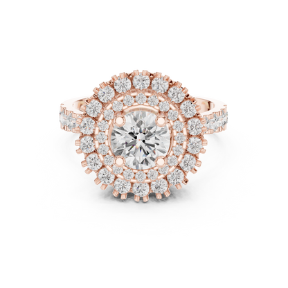 Mixed Shape Lab Grown Diamond Halo Ring