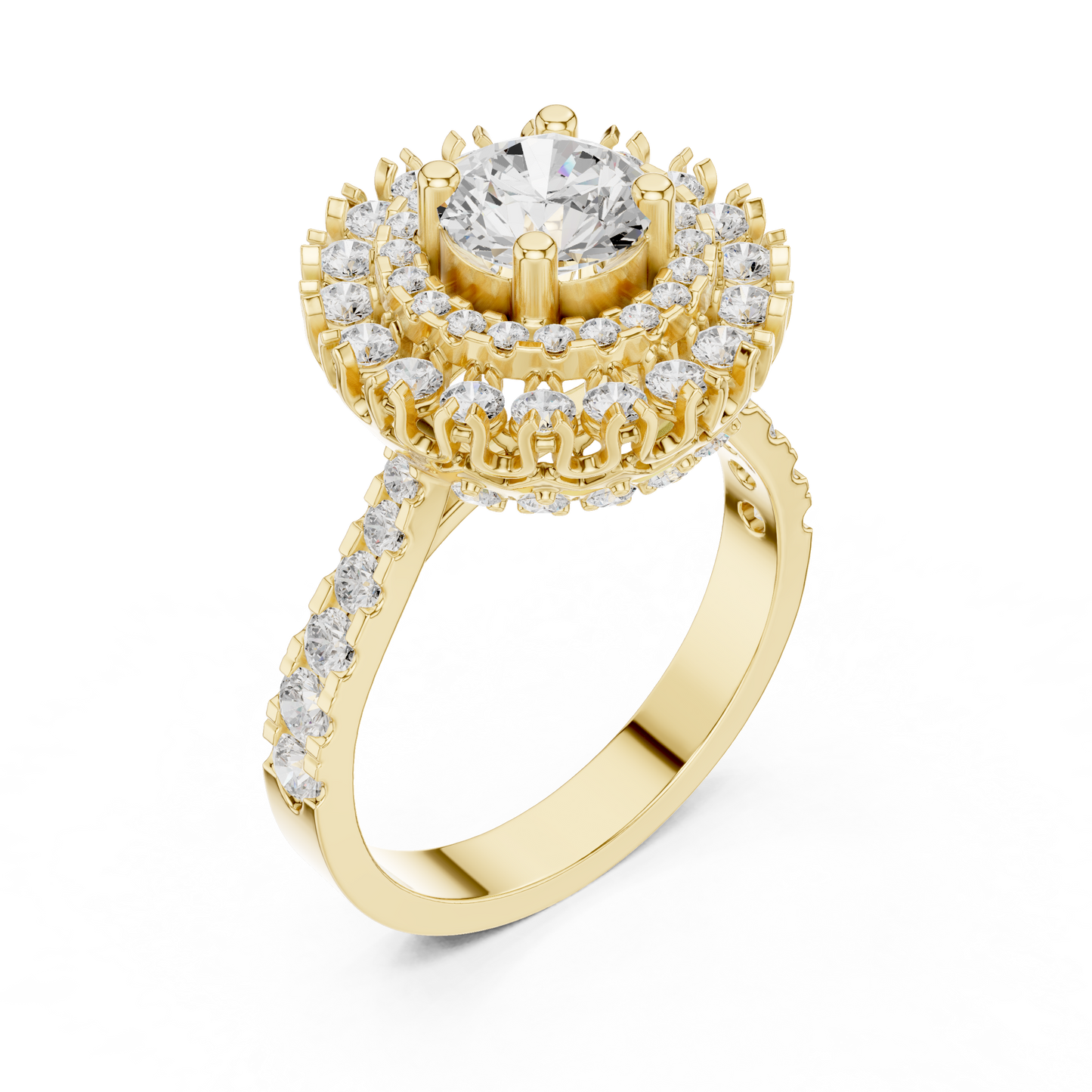 Mixed Shape Lab Grown Diamond Halo Ring