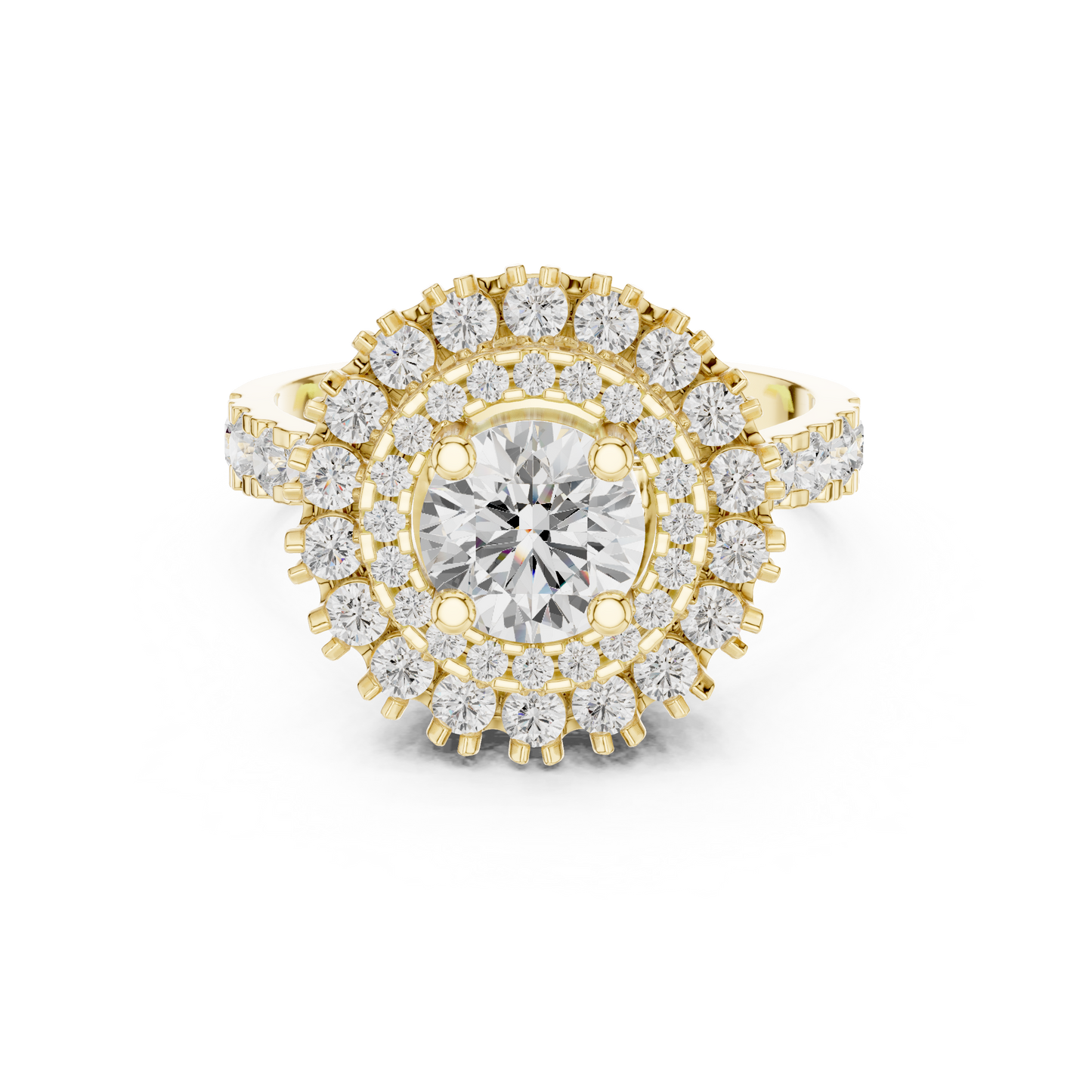 Mixed Shape Lab Grown Diamond Halo Ring