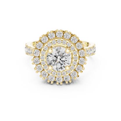 Mixed Shape Lab Grown Diamond Halo Ring