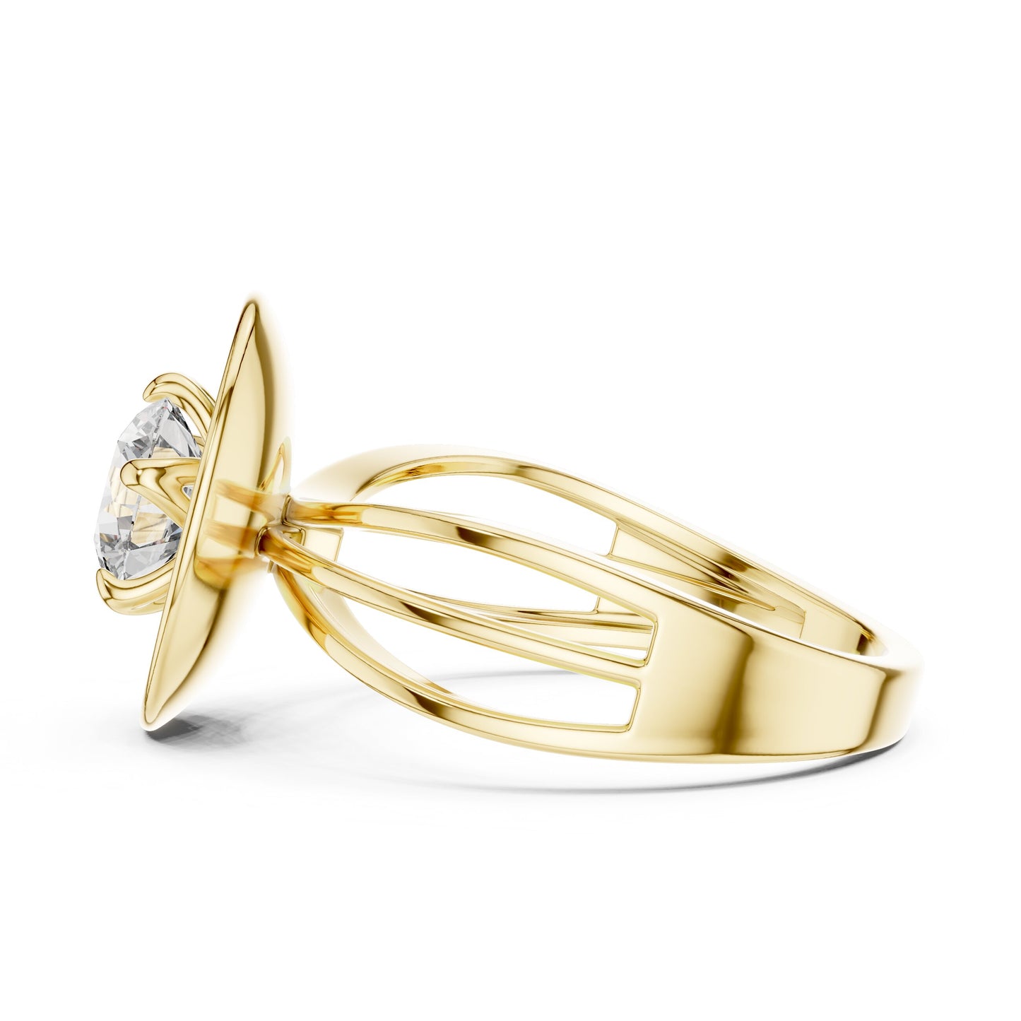 Round Halo Lab Grown Diamond Ring