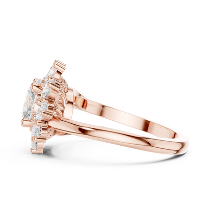 Round Halo Lab Grown Diamond Ring