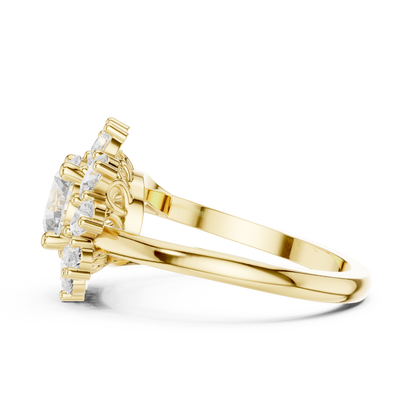 Round Halo Lab Grown Diamond Ring