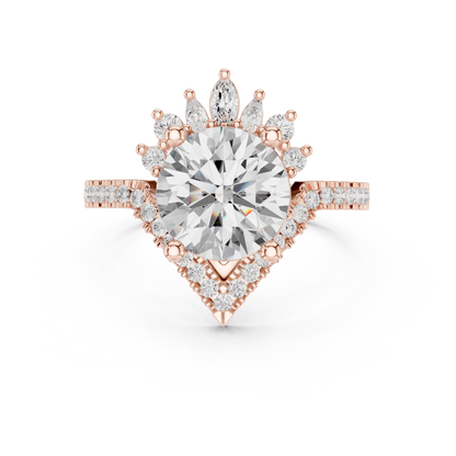 Round Halo Lab Grown Diamond Ring