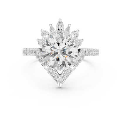 Round Halo Lab Grown Diamond Ring