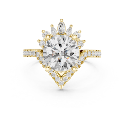 Round Halo Lab Grown Diamond Ring