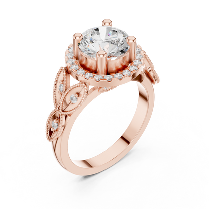 Mixed Shape Lab Grown Diamond Halo Ring