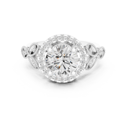 Mixed Shape Lab Grown Diamond Halo Ring