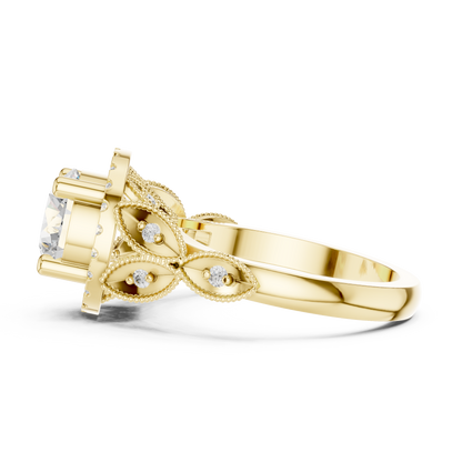 Mixed Shape Lab Grown Diamond Halo Ring