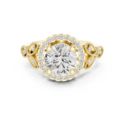 Mixed Shape Lab Grown Diamond Halo Ring