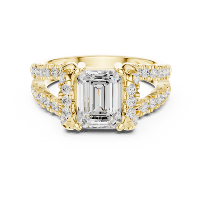 Mixed Shape Lab Grown Diamond Halo Ring