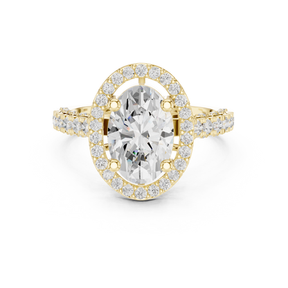 Mixed Shape Lab Grown Diamond Halo Ring