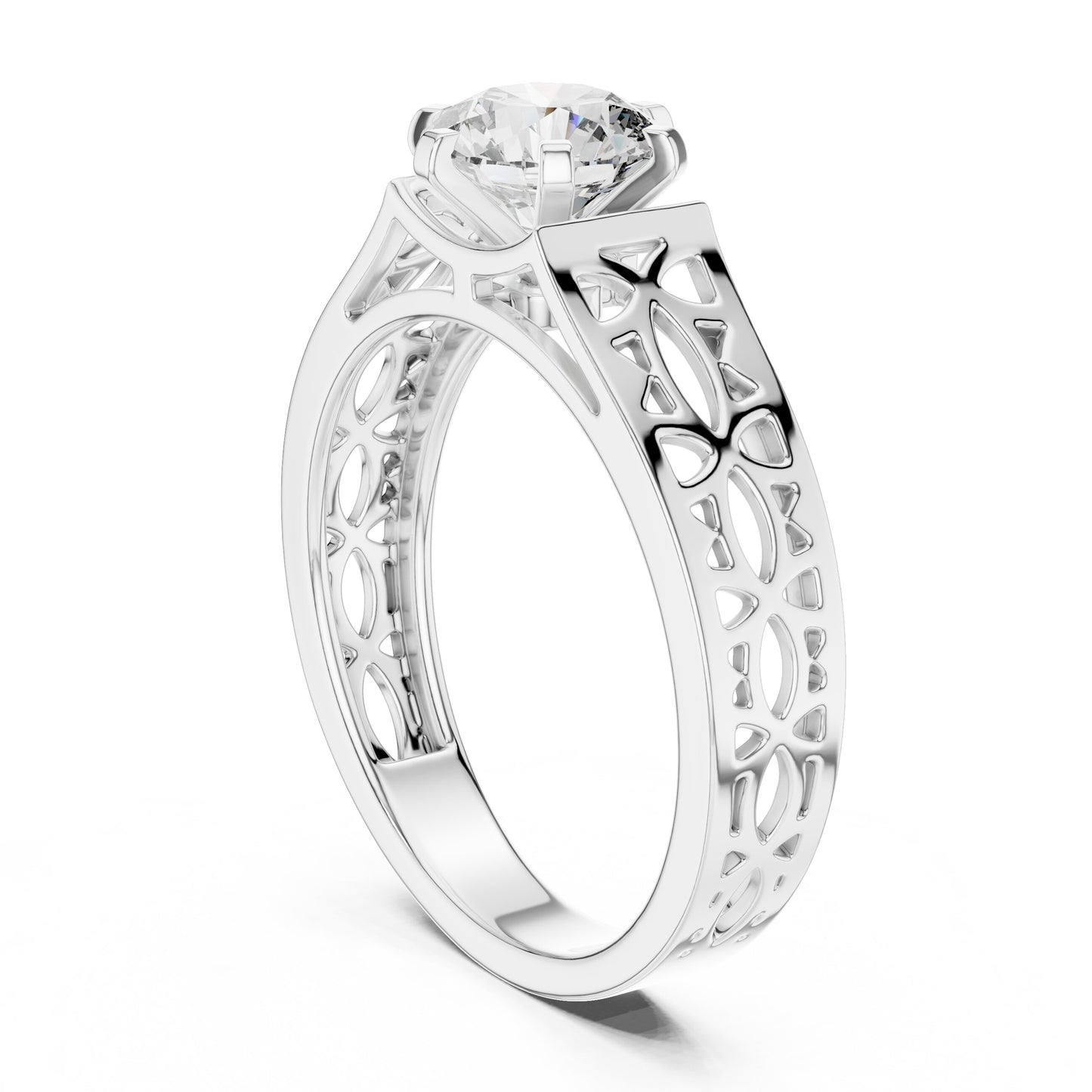 Mixed Shape Lab Grown Diamond Halo Ring