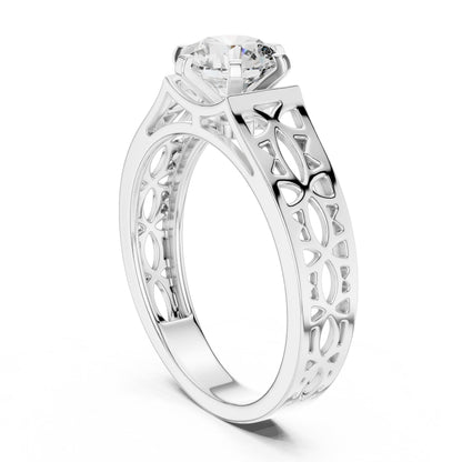 Mixed Shape Lab Grown Diamond Halo Ring