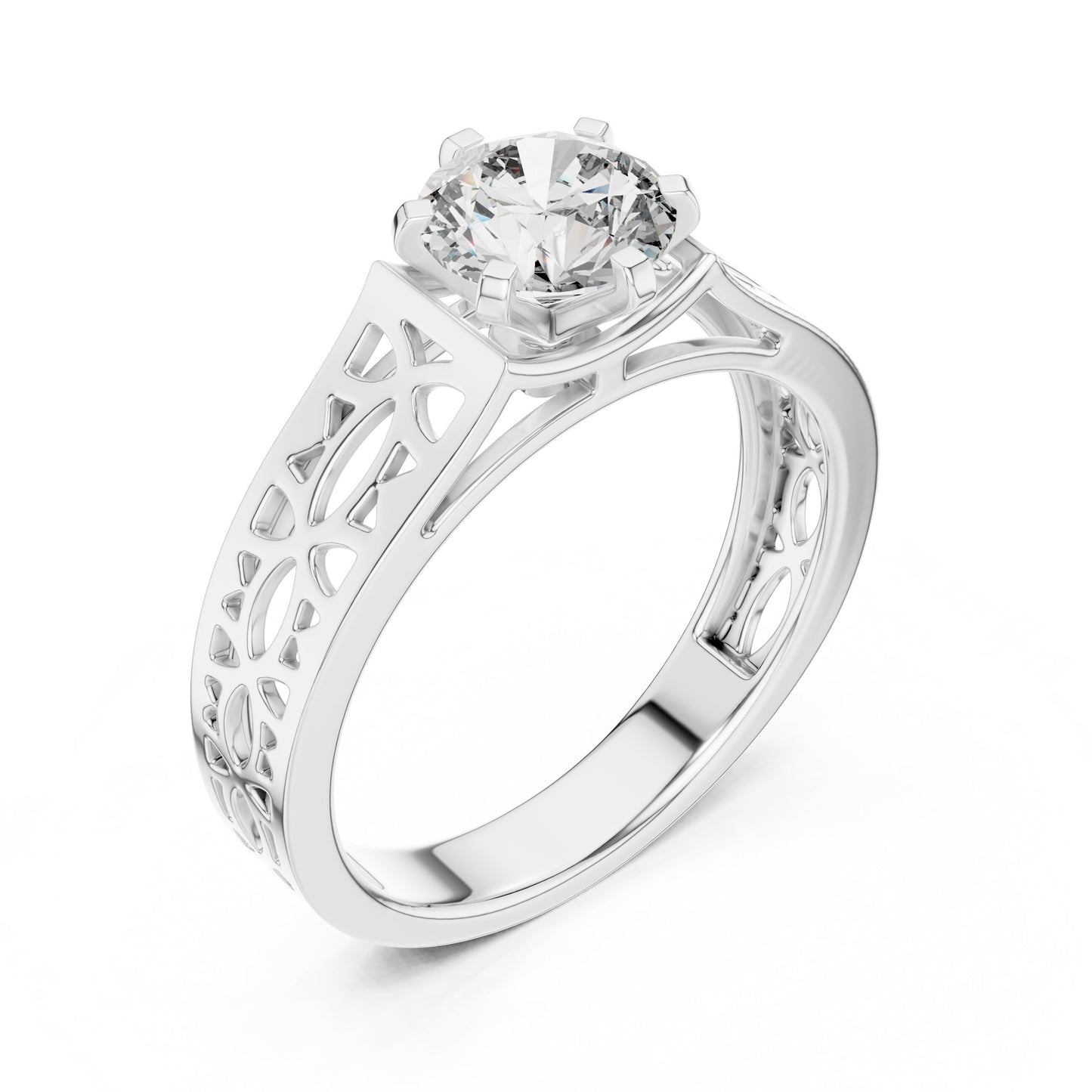 Mixed Shape Lab Grown Diamond Halo Ring