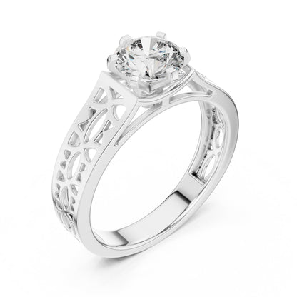 Mixed Shape Lab Grown Diamond Halo Ring