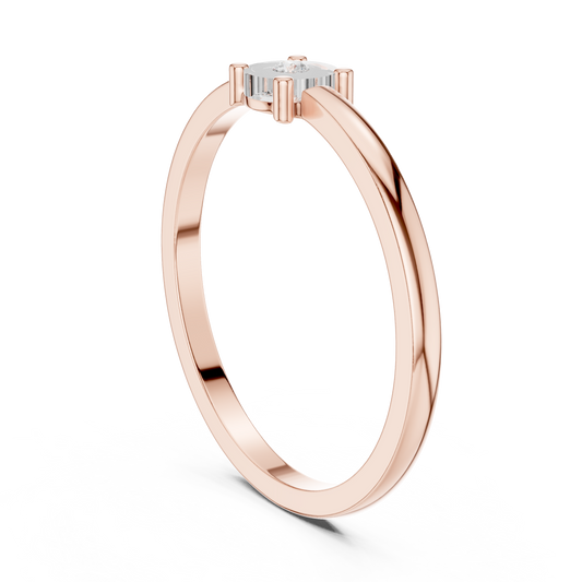 Round Solitaire Lab Grown Diamond Ring