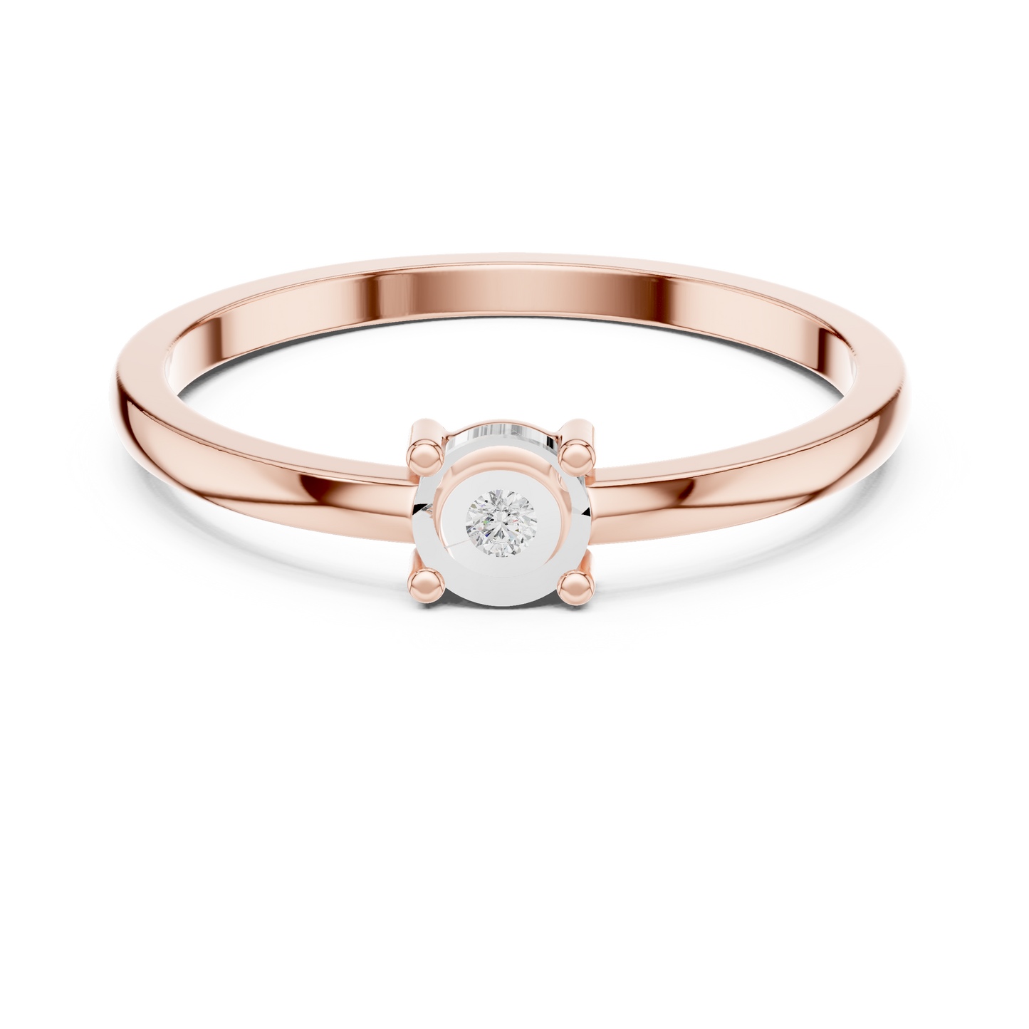 Round Solitaire Lab Grown Diamond Ring
