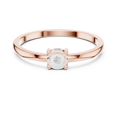 Round Solitaire Lab Grown Diamond Ring