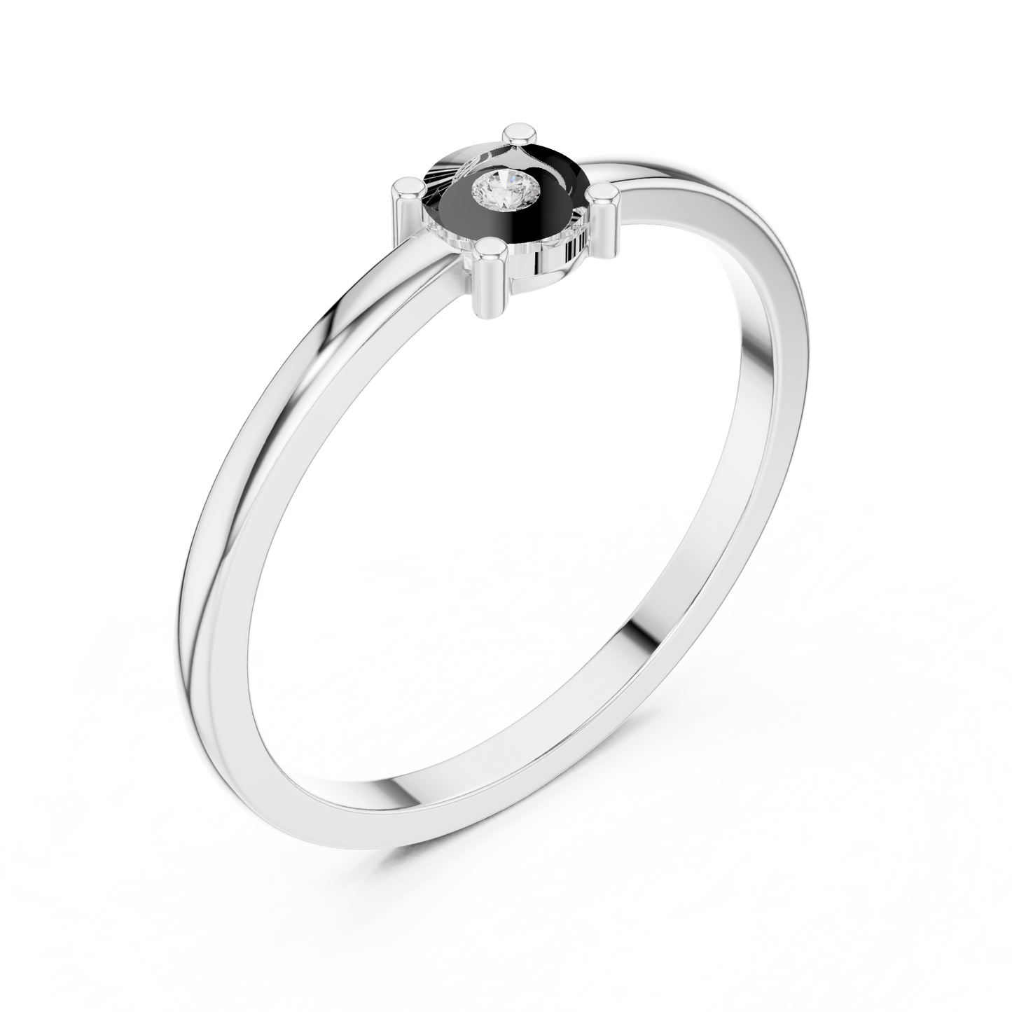 Round Solitaire Lab Grown Diamond Ring