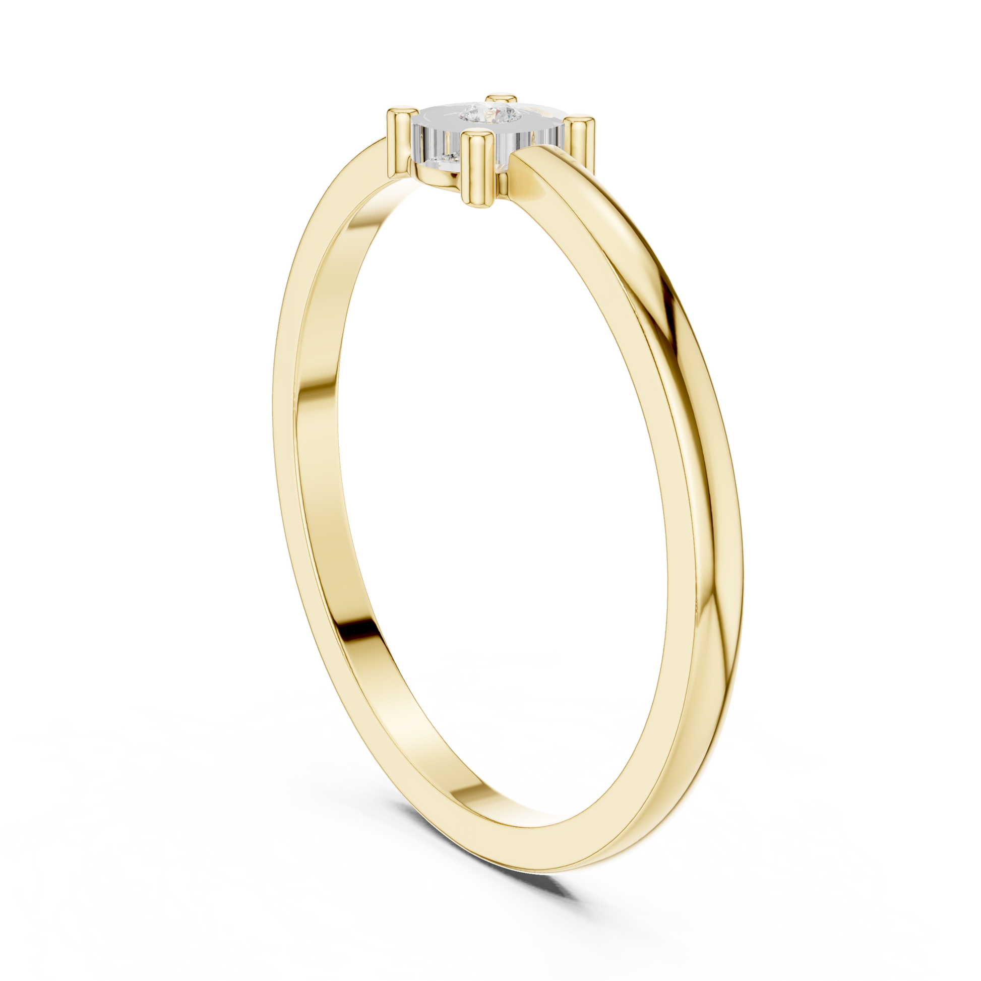 Round Solitaire Lab Grown Diamond Ring