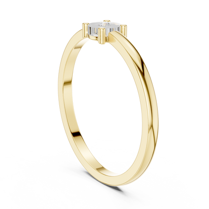 Round Solitaire Lab Grown Diamond Ring