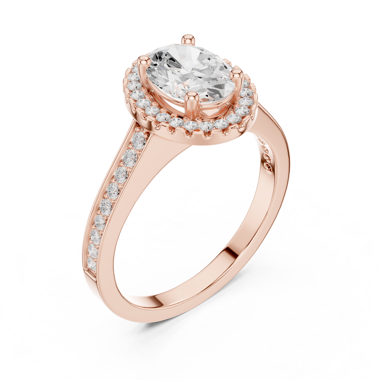 Mixed Shape Lab Grown Diamond Halo Ring