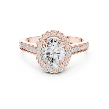 Mixed Shape Lab Grown Diamond Halo Ring