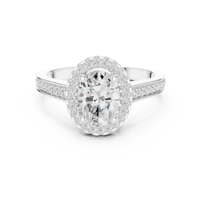 Mixed Shape Lab Grown Diamond Halo Ring